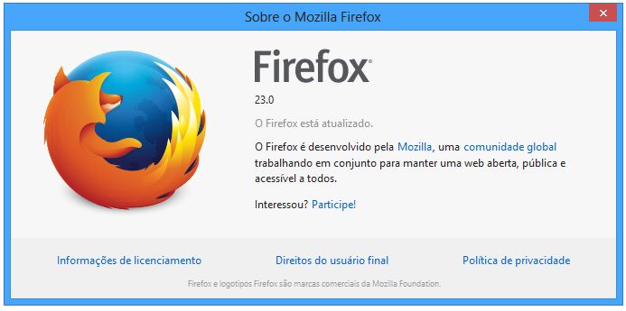 Mozilla Firefox 23 disponível para download